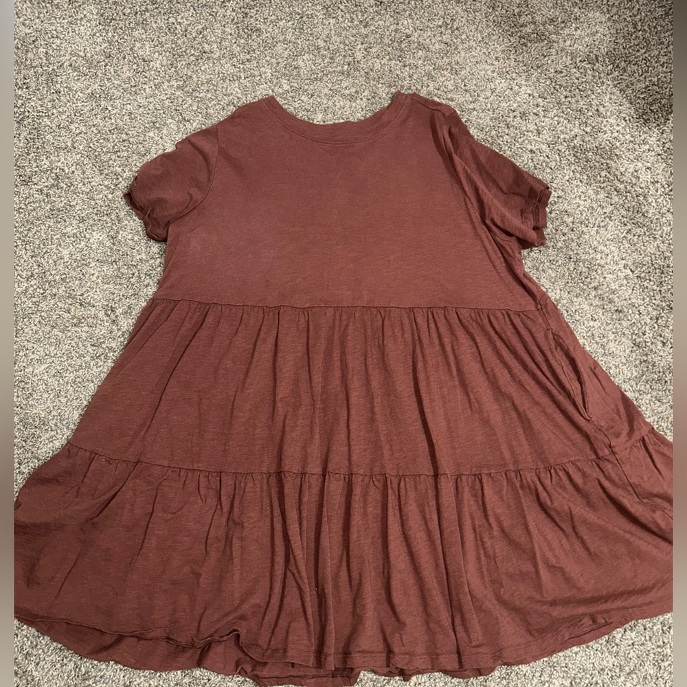 Rust colored dress from Old Navy in a 2X